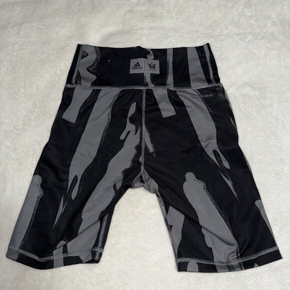Women's ADIDAS Thebe Magugu Bike Shorts Black Gray SIZE Medium - Picture 7 of 9